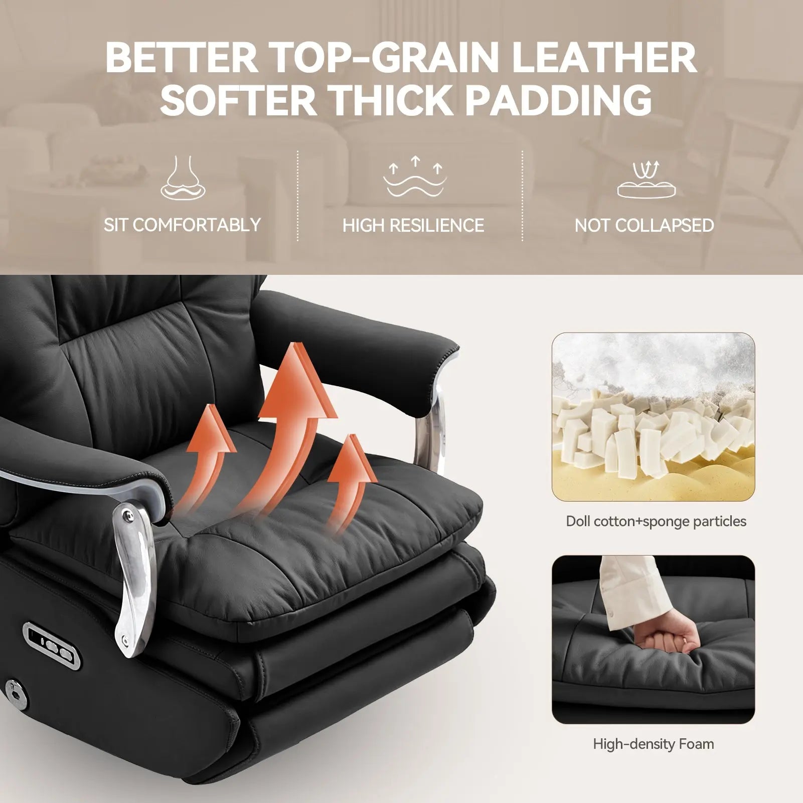 EMIAH MT031 Smart Ergonomic Executive Electric Office Chair - EMIAH Store