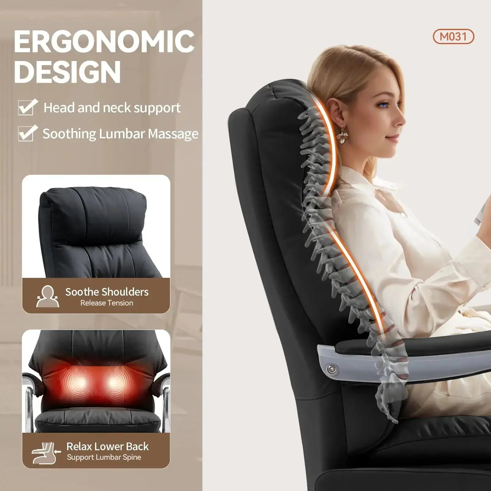 EMIAH MT031 Smart Ergonomic Executive Electric Office Chair - EMIAH Store