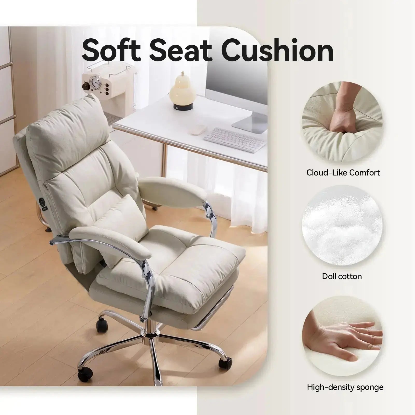 EMIAH C570 Comfortable Office Chair with Footrest - EMIAH Store