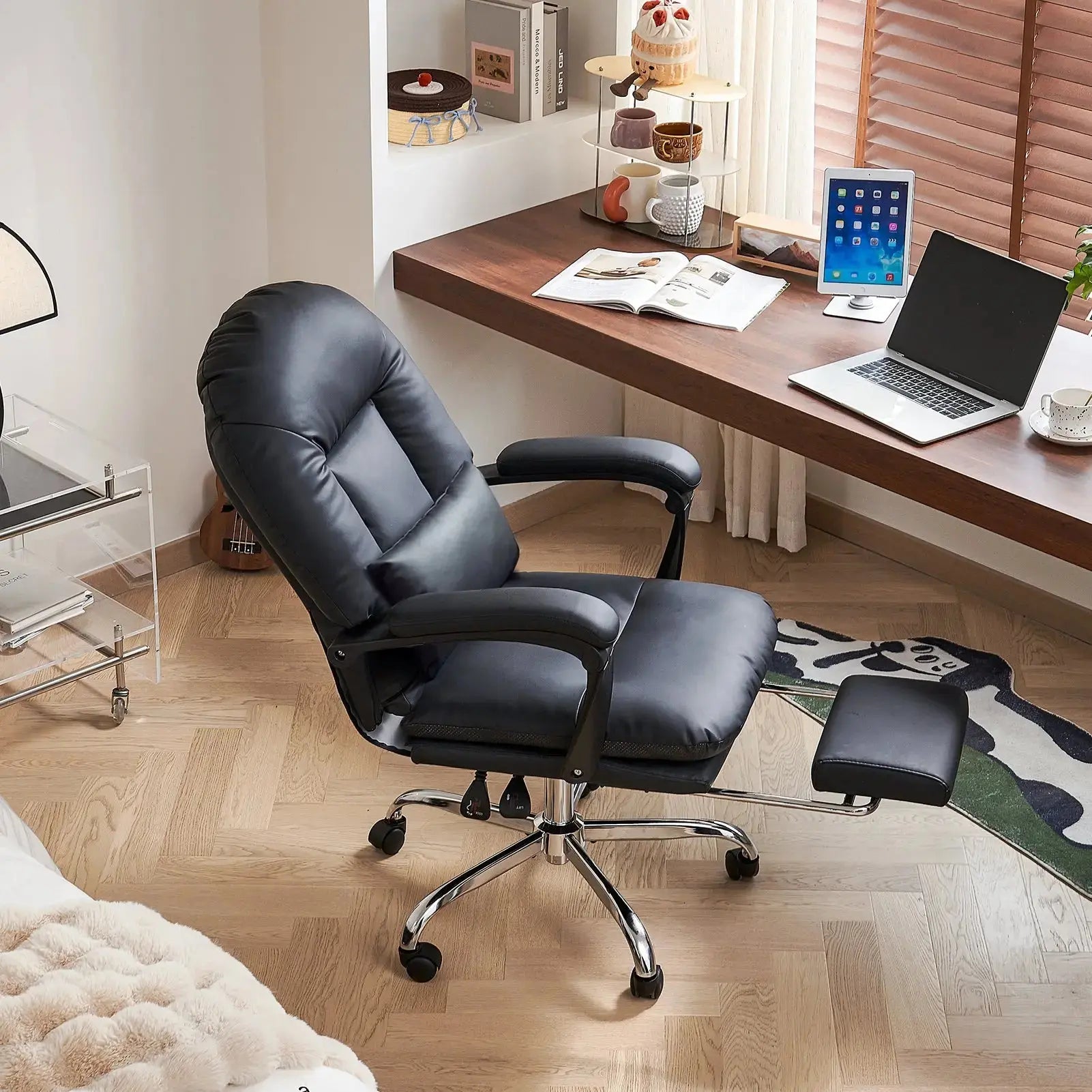 EMIAH C586 Ergonomic Ultra-Comfortable Office Chair with Foot Rest - EMIAH Store 