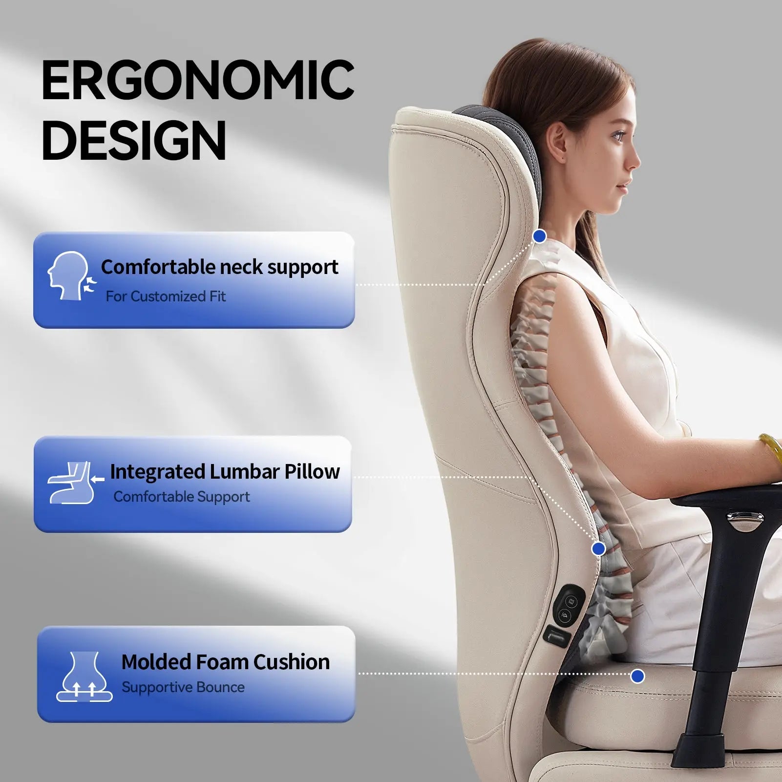 EMIAH GT100 Ergonomic Gaming Chair with Lumbar Support - EMIAH Store 