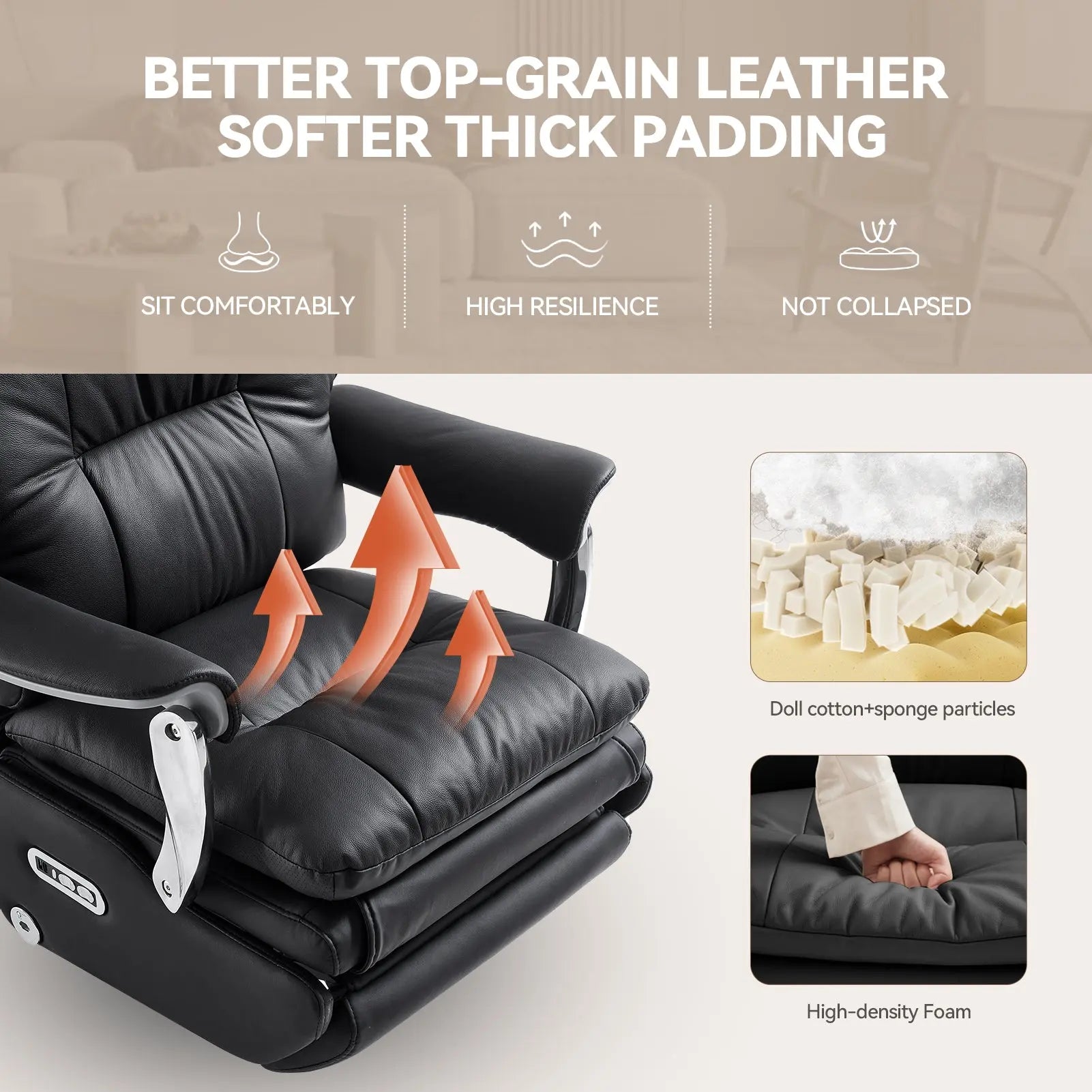 EMIAH MT031 Smart Ergonomic Executive Electric Office Chair - EMIAH Store 