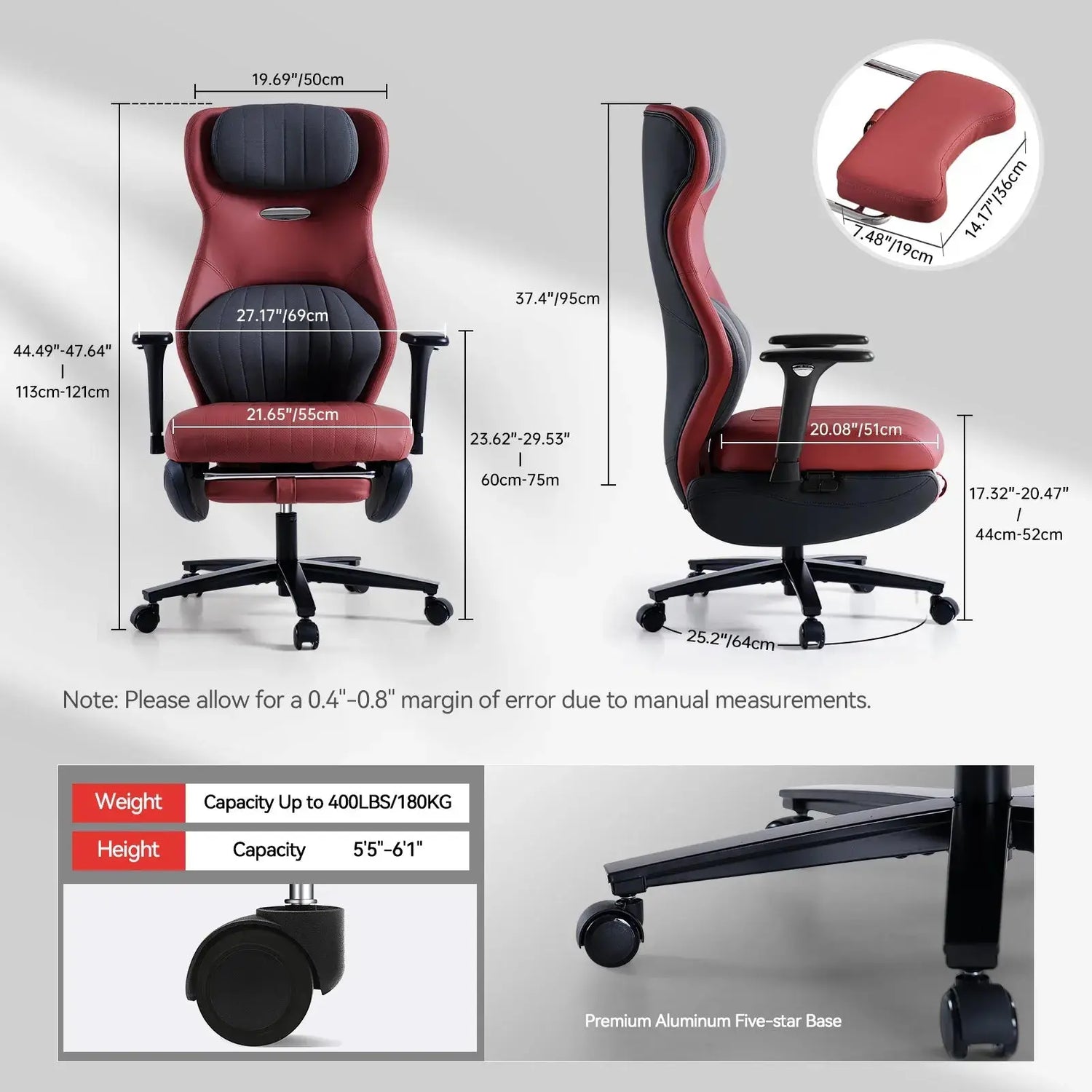 EMIAH GT100 Ergonomic Gaming Chair with Lumbar Support - EMIAH Store 
