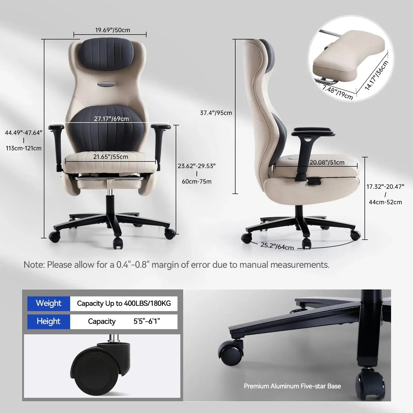 EMIAH GT100 Ergonomic Gaming Chair with Lumbar Support - EMIAH Store 