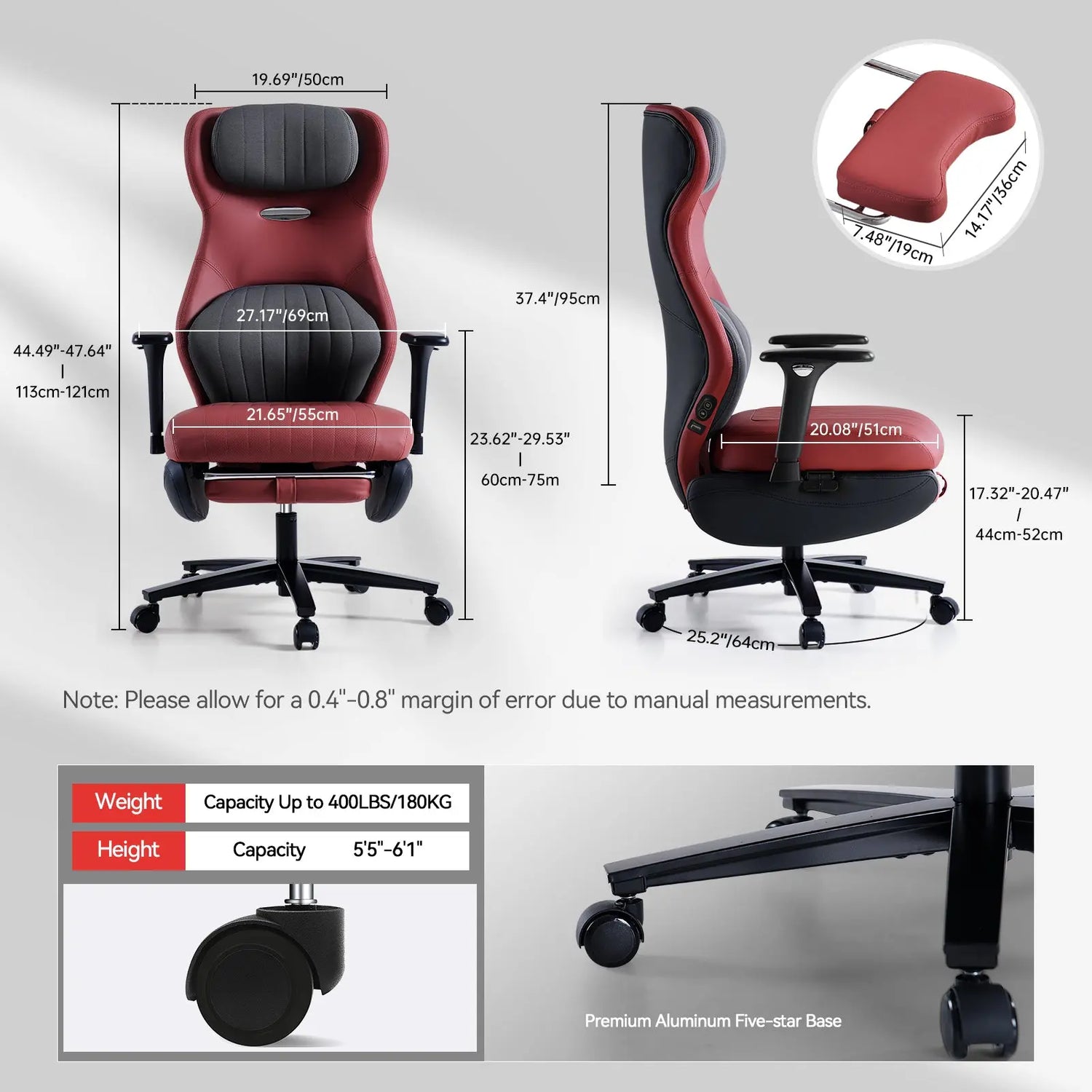 EMIAH GT100 Ergonomic Gaming Chair with Lumbar Support - EMIAH Store 