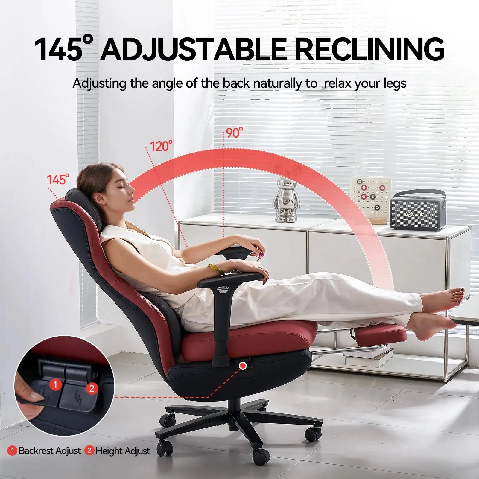 EMIAH GT100 Ergonomic Gaming Chair with Lumbar Support - EMIAH Store 