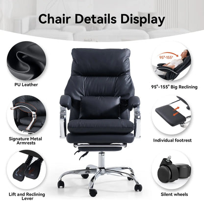 EMIAH C570 Comfortable Office Chair with Footrest - EMIAH Store 