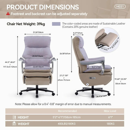 EMIAH MT031 Smart Ergonomic Executive Electric Office Chair - EMIAH Store 