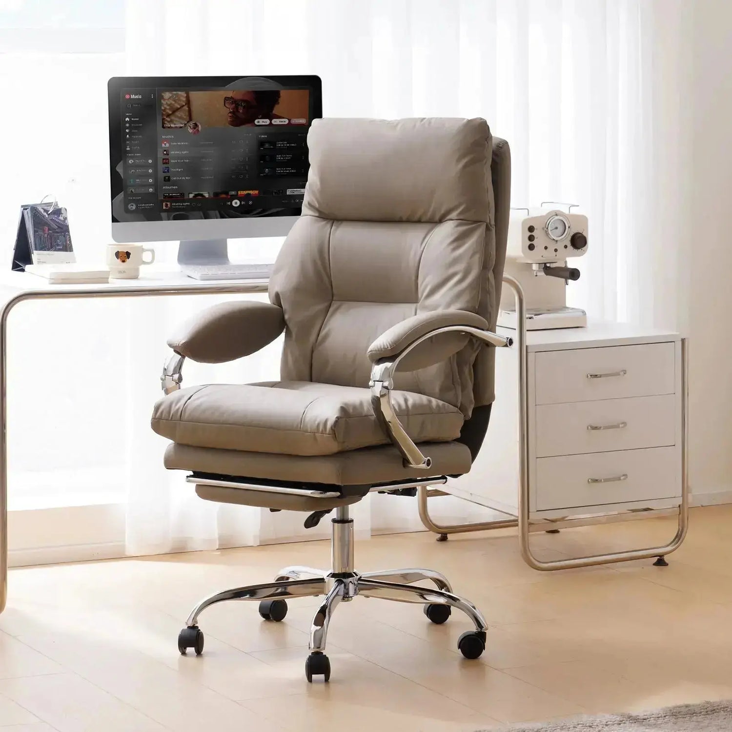 EMIAH C570 Comfortable Office Chair with Footrest - EMIAH Store 