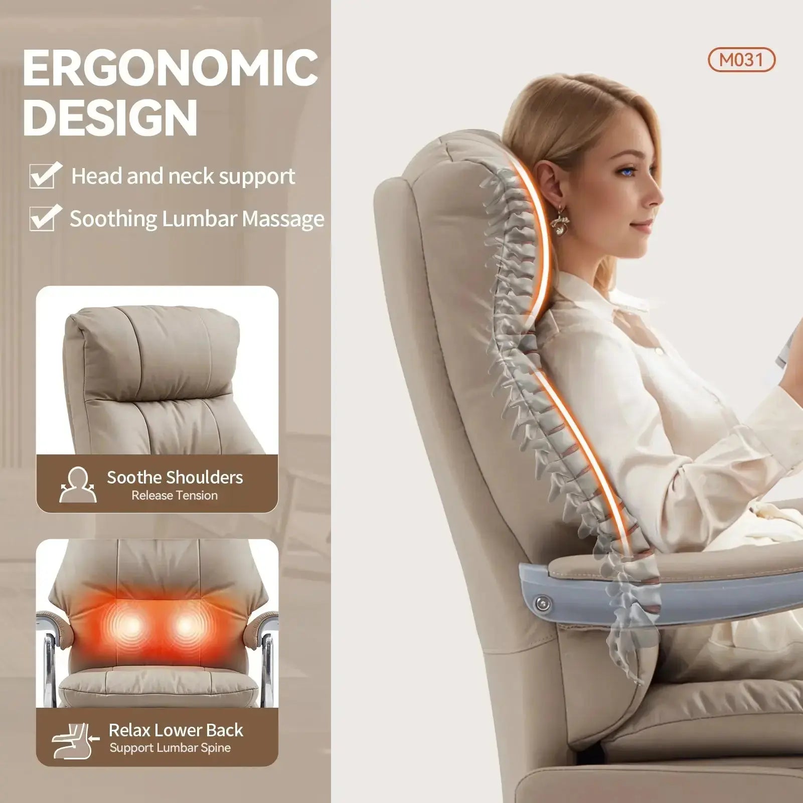 EMIAH MT031 Smart Ergonomic Executive Electric Office Chair - EMIAH Store 