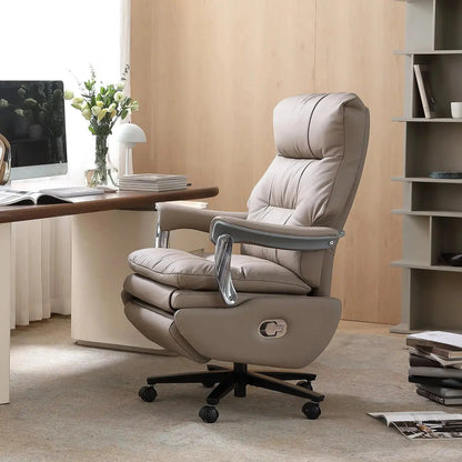 EMIAH MT031 Smart Ergonomic Executive Electric Office Chair - EMIAH Store Light Khaki / Real Leather