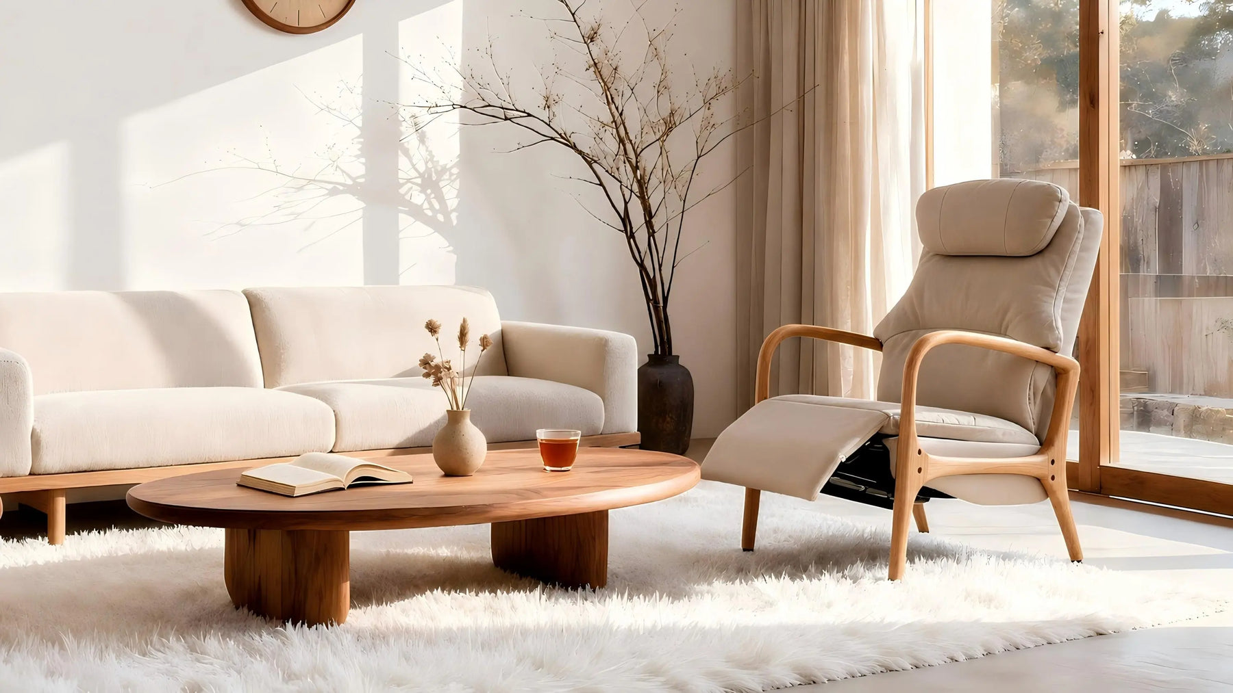 Chair frame with extra sitting room